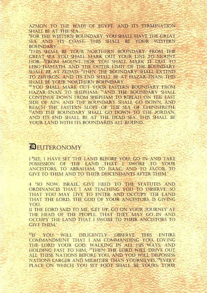 Bush Scroll Bible verses page 3